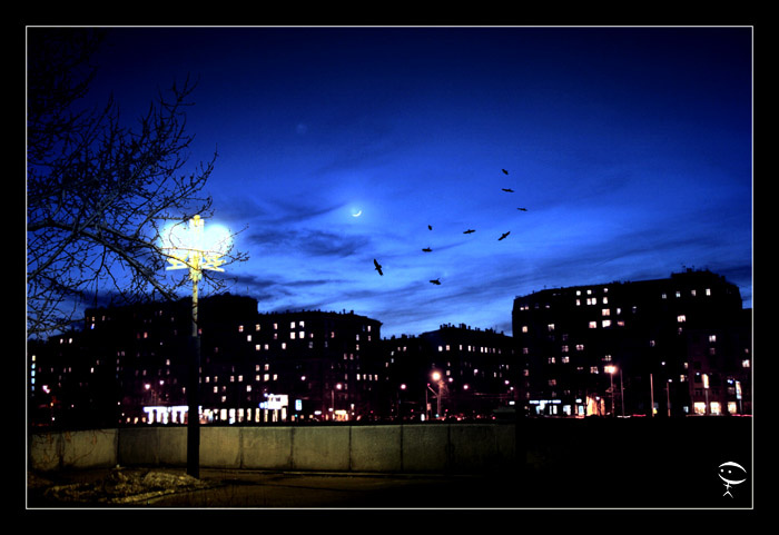 Фонарь фонарь, город