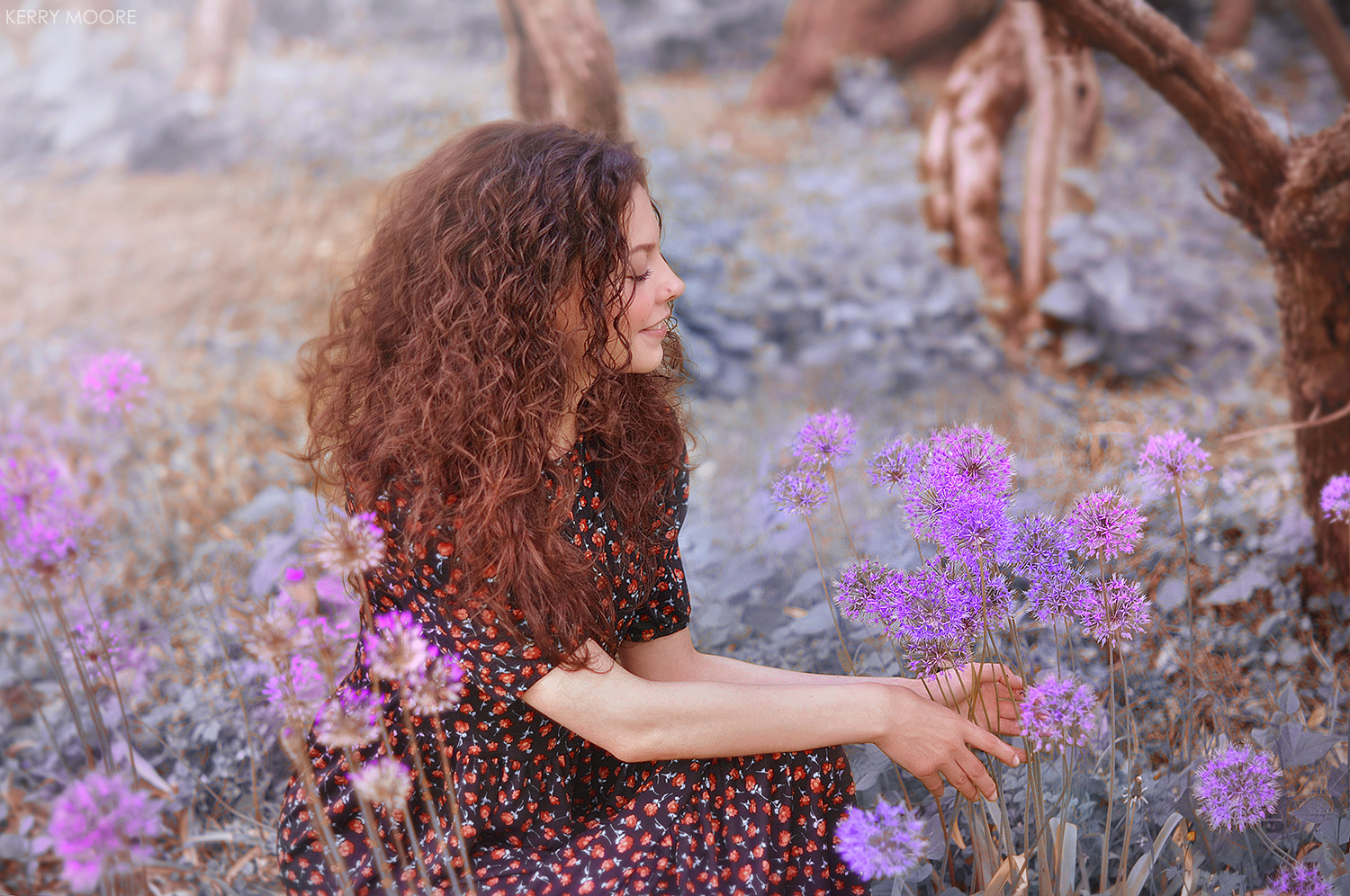 Angelica девушка портрет цветы природа эмоции