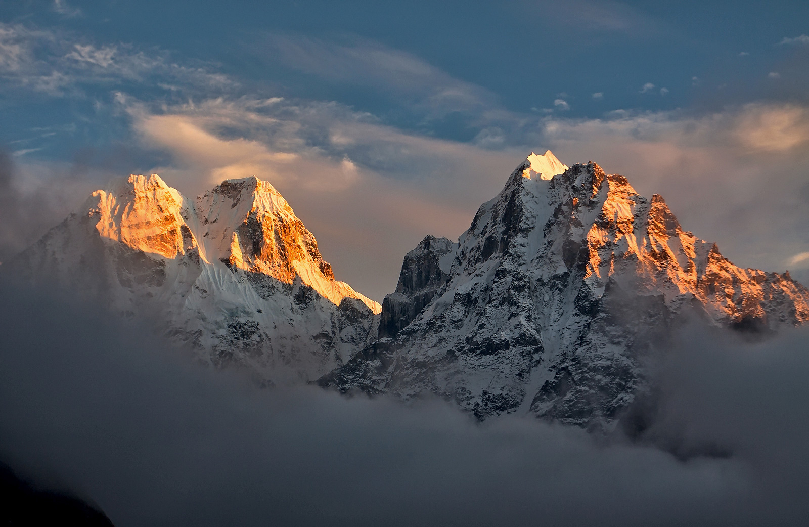 В ожидании чуда... вершины вечер гималаи горы Непал