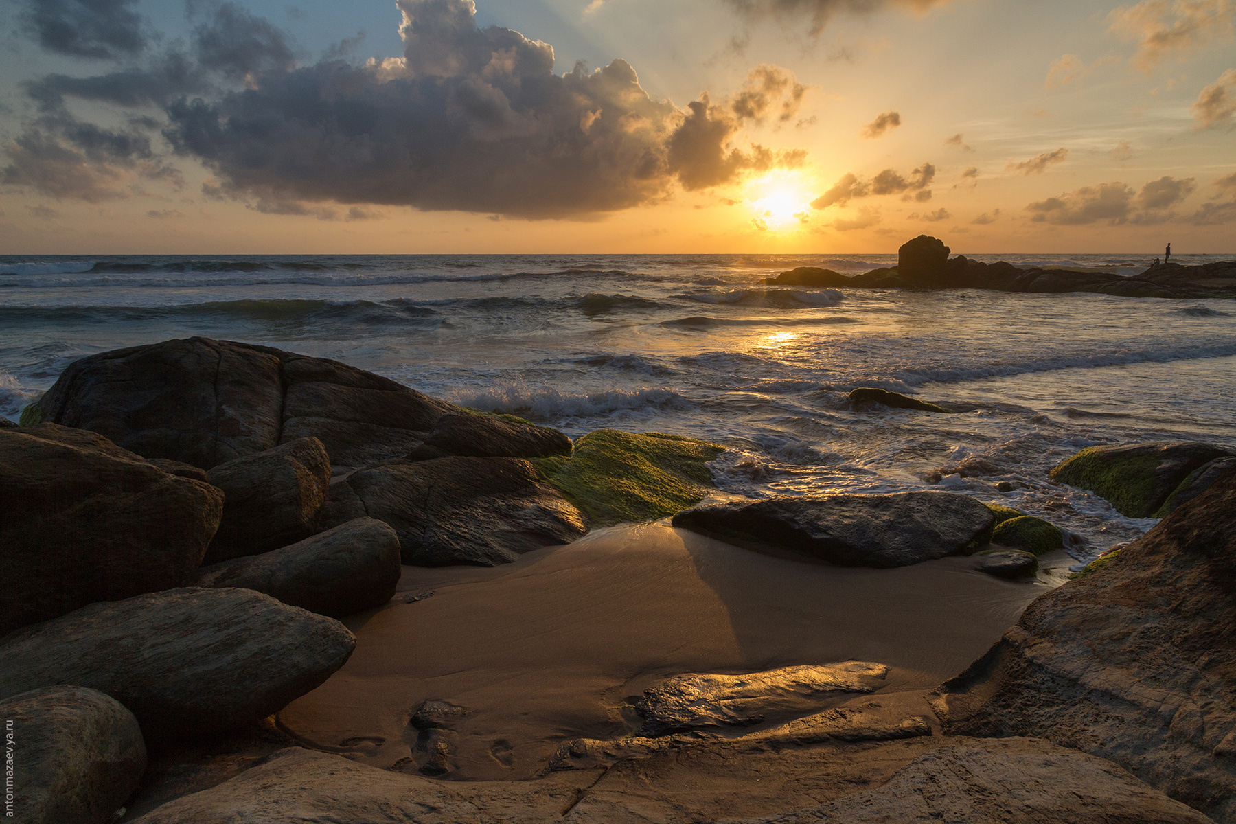 Sunset stones antonmazaev bentota sri lanka антон мазаев бентота вечер закат камни океан пейзаж пляж прибой природа путешествия туризм цейлон шри-ланка