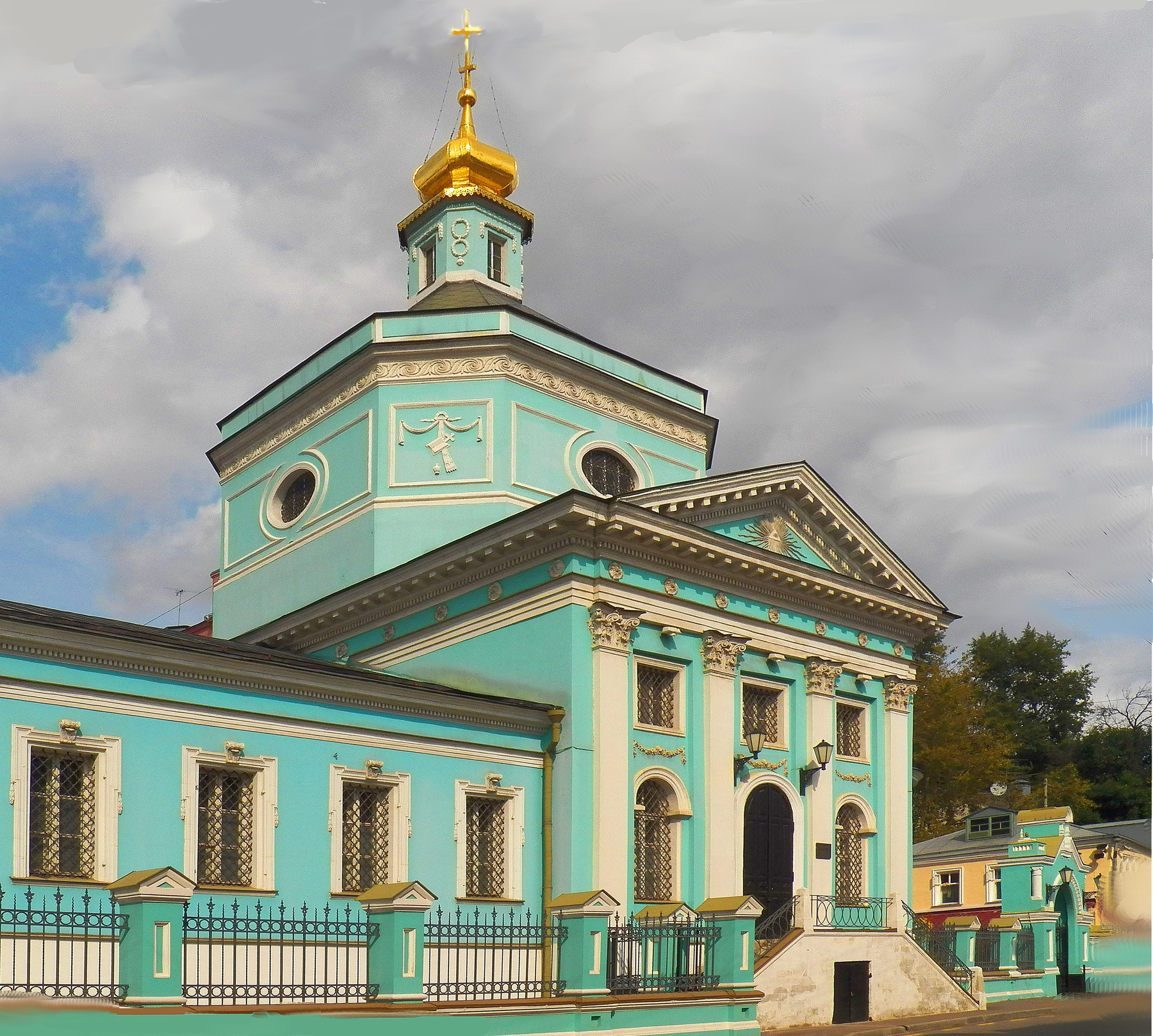 ***Церковь Троицы в Серебряниках, 1870-е г.г. Moscow церковь православие стиль