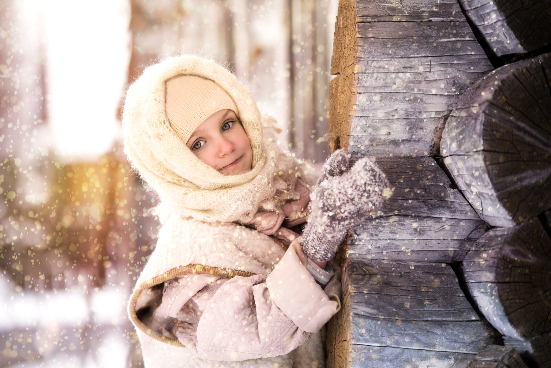 Зима дети зима деревня детское фото модели сказка сказочное