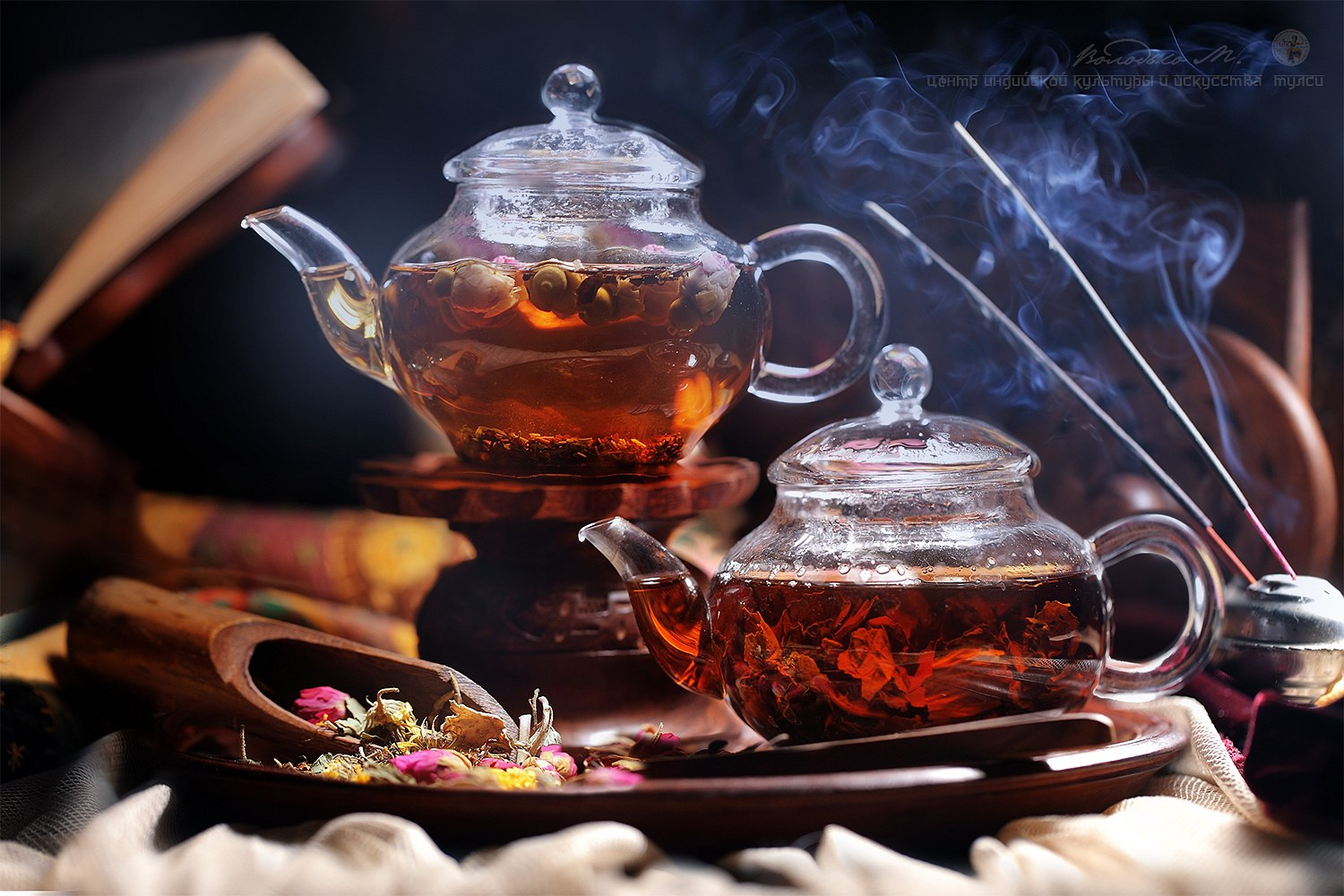 Индийский чай с лепестками роз чай