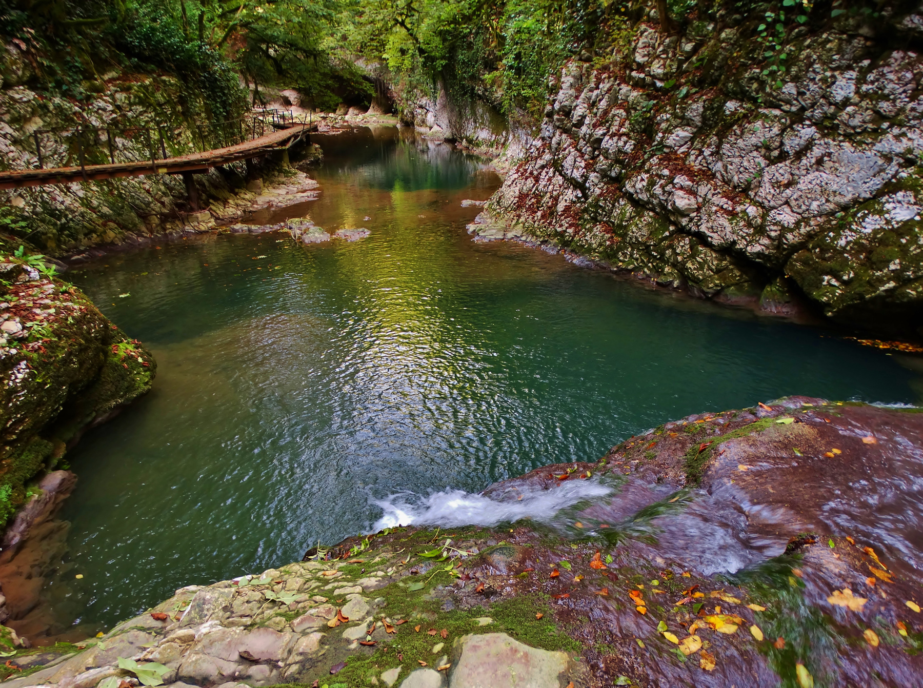 Ольгинские водопады, Цебельдинское ущелье. 