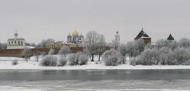 Новгородский Кремль. Зима. Новгород Кремль зима