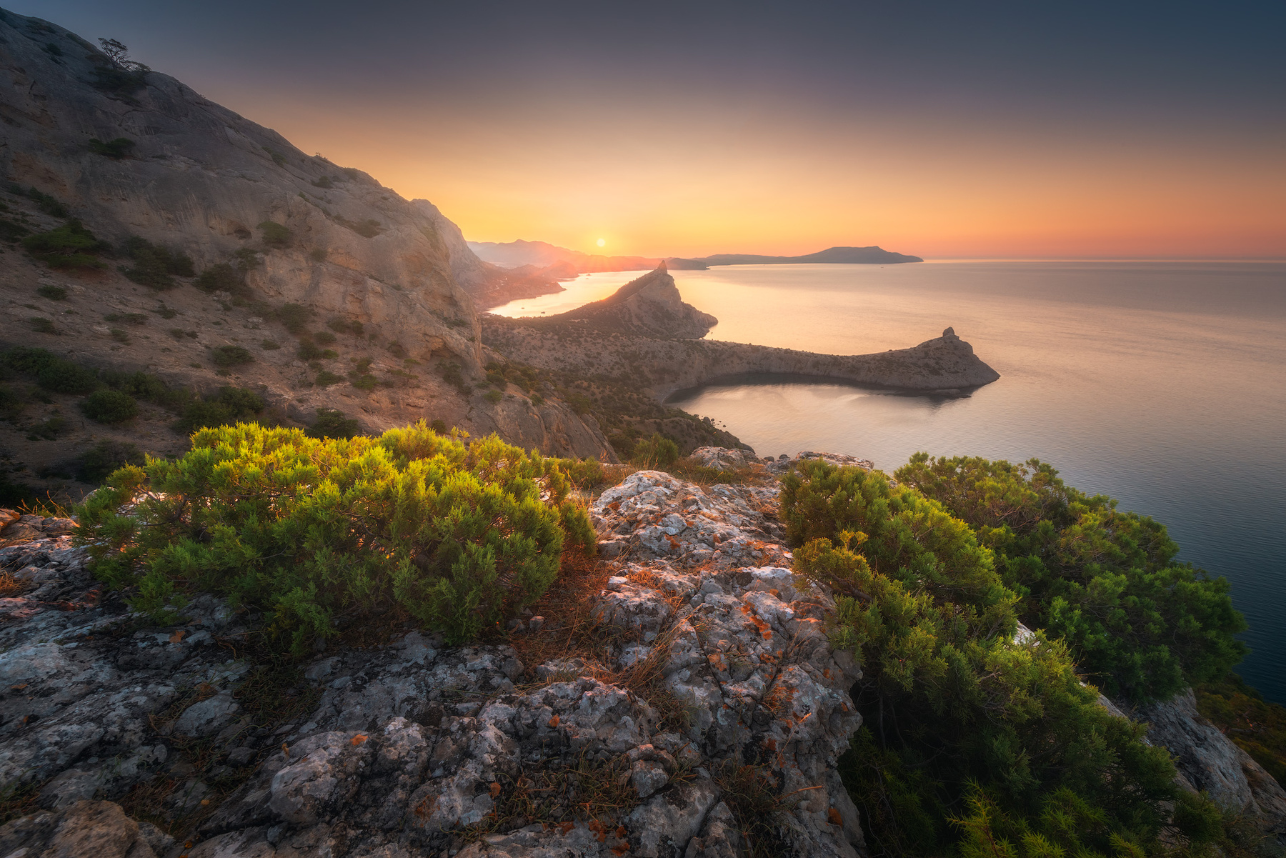 Мягкий свет пейзаж природа море крым крыма путешествия фототур в тур по крыму горы крымские закат