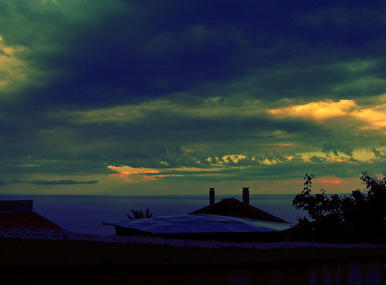 late in the afternoon 