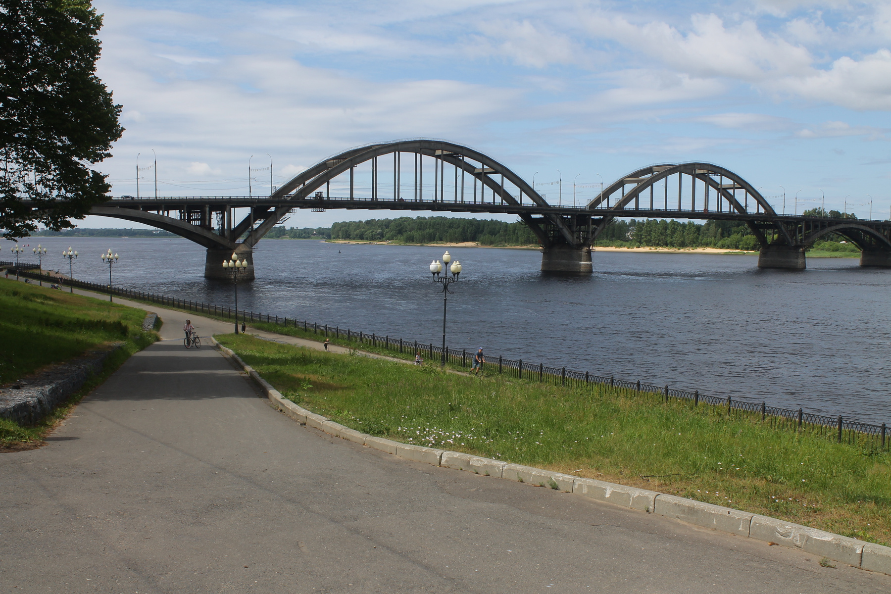 Волжский мост в Рыбинске (Ярославская область) Рыбинск Волга