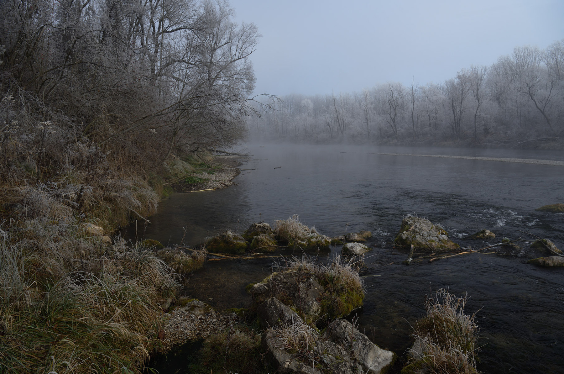 ЪЪ утро туман река