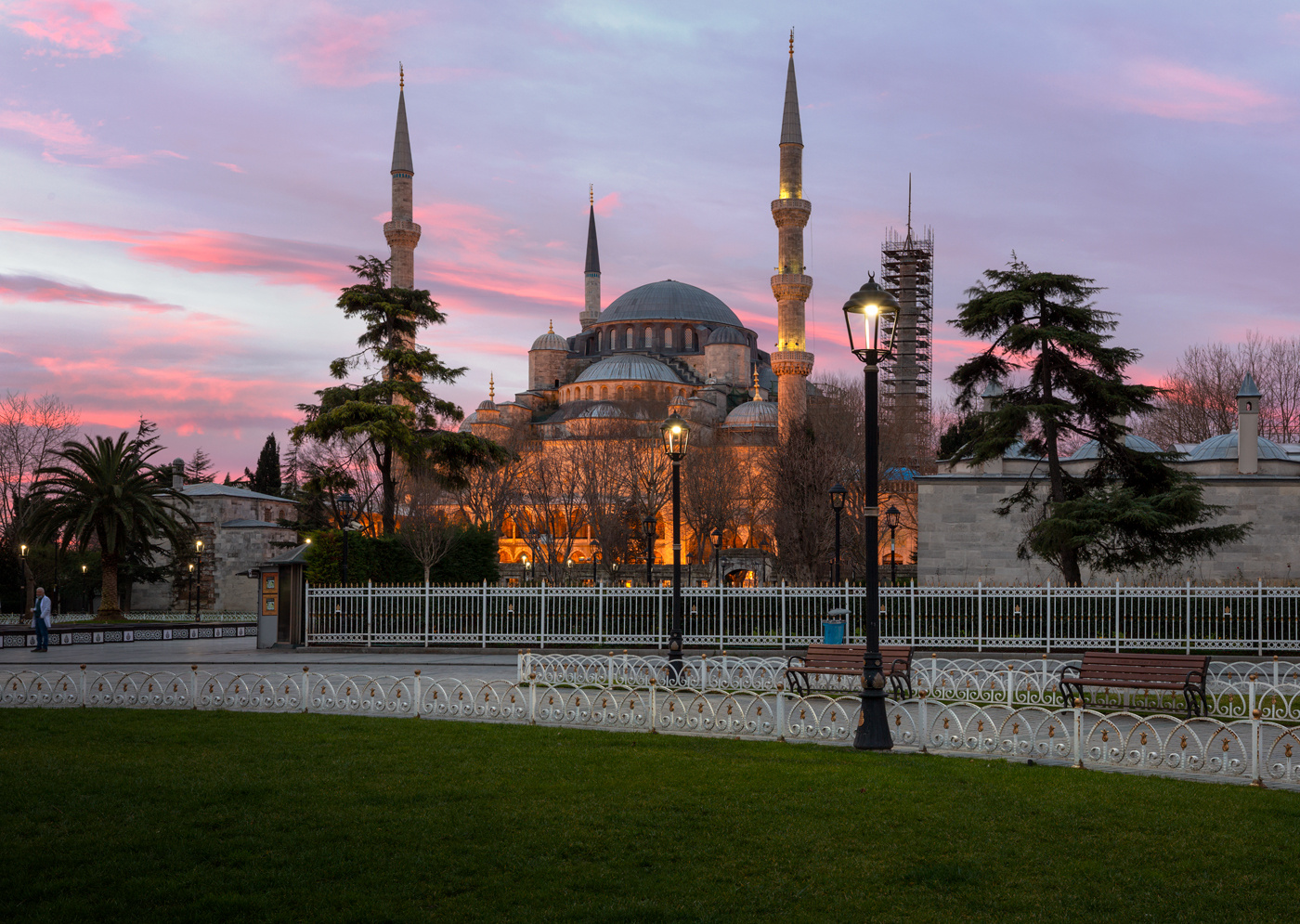 Голубая мечеть на рассвете 