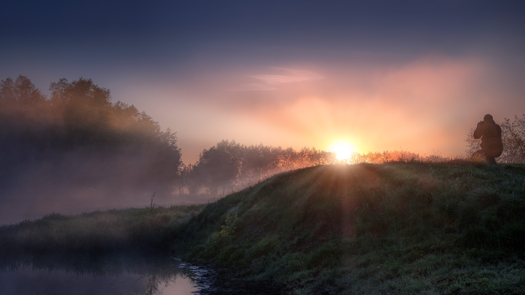 Одно хорошее утро филипповское шерна река утро фотограф рассвет туман небо восход путешествие пейзаж