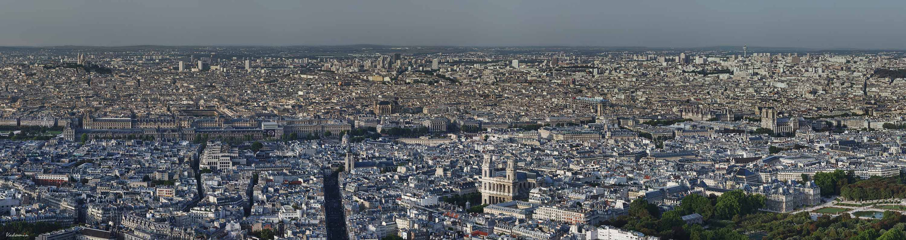 Панорама о Париже Париж Франция Paris France vakomin