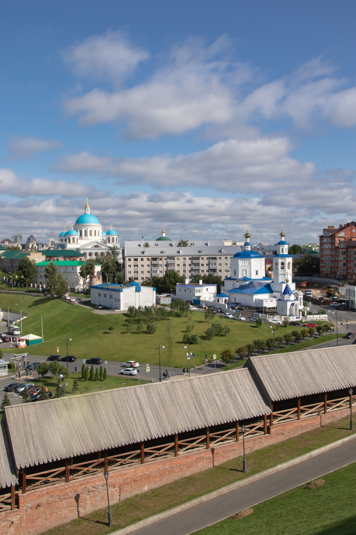 Вид из казанского кремля Городской пейзаж город Казань