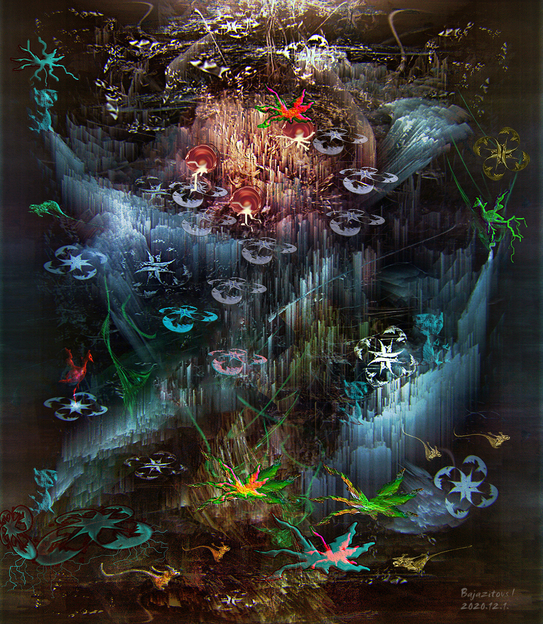 Коралловый цветок и другие зверушки / Подводный мир. art deko fantasy 12.01.2020
