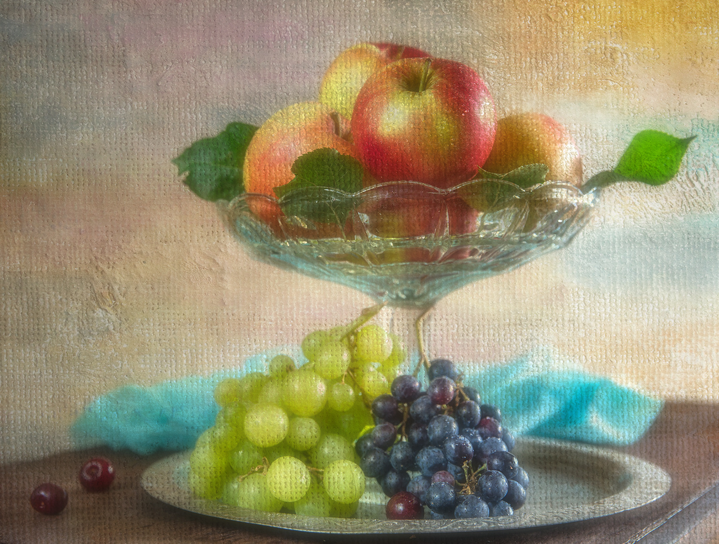 Летние вкусности... лето ягоды фрукты яблоки виноград натюрморт