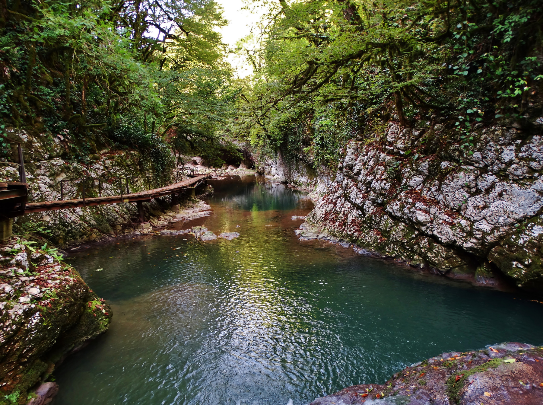 Ольгинские водопады, Цебельдинское ущелье. 