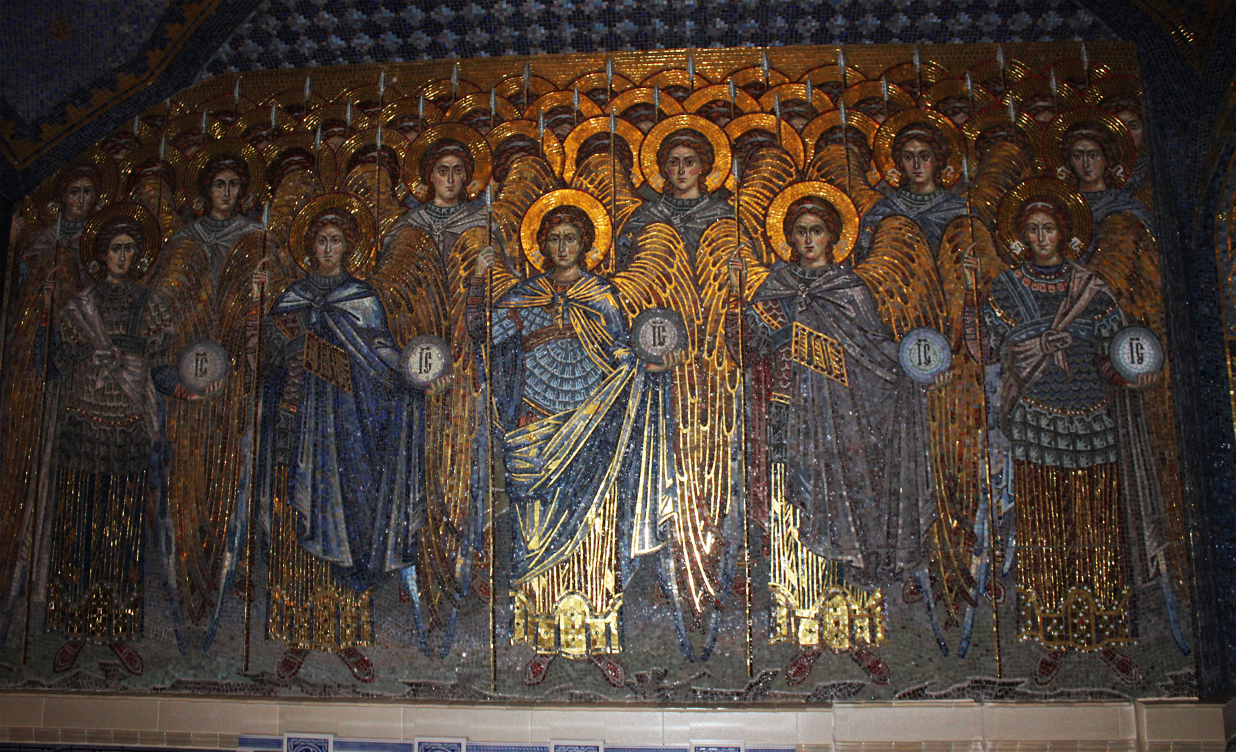 Икона (византийская мозаика) Главного Храма вооруженных сил. 