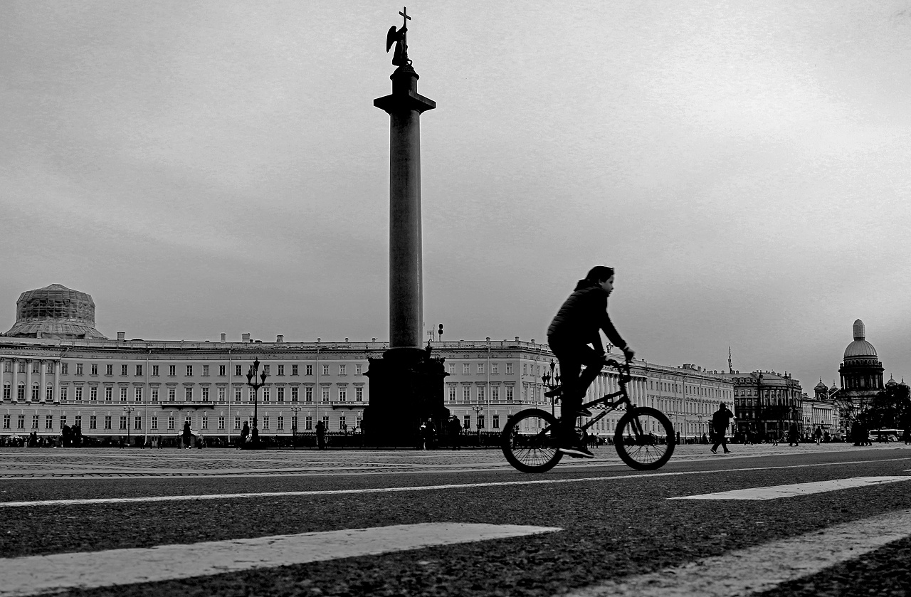 Riding велосипед байк дворцовая чернобелое