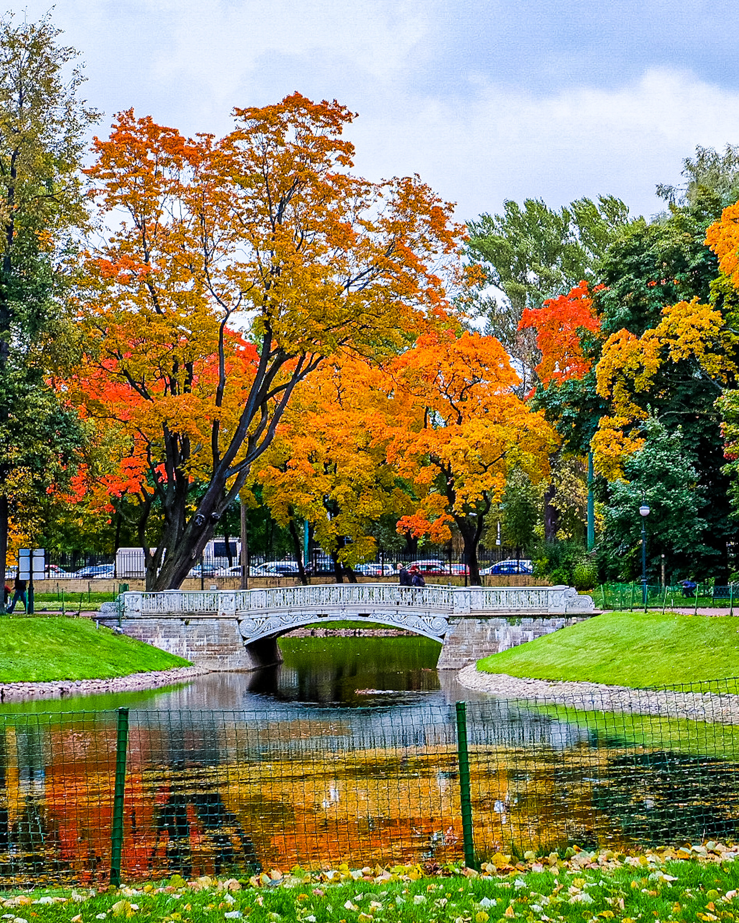 Золотая осень Осень природа пейзаж мост