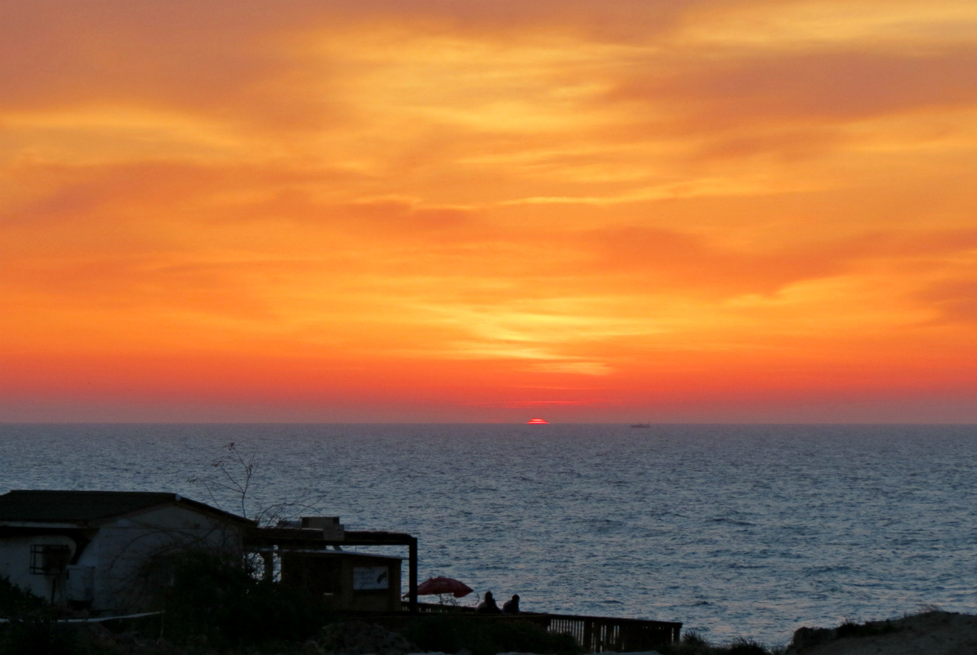 Краски заката Средиземное море