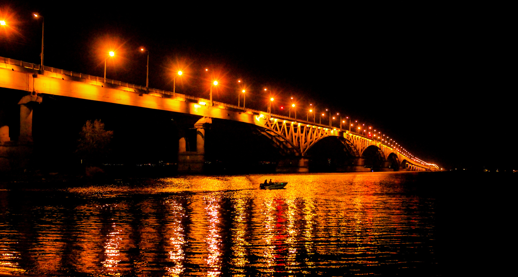 Визитная карточка Саратова Саратов мост Волга река вечер пейзаж