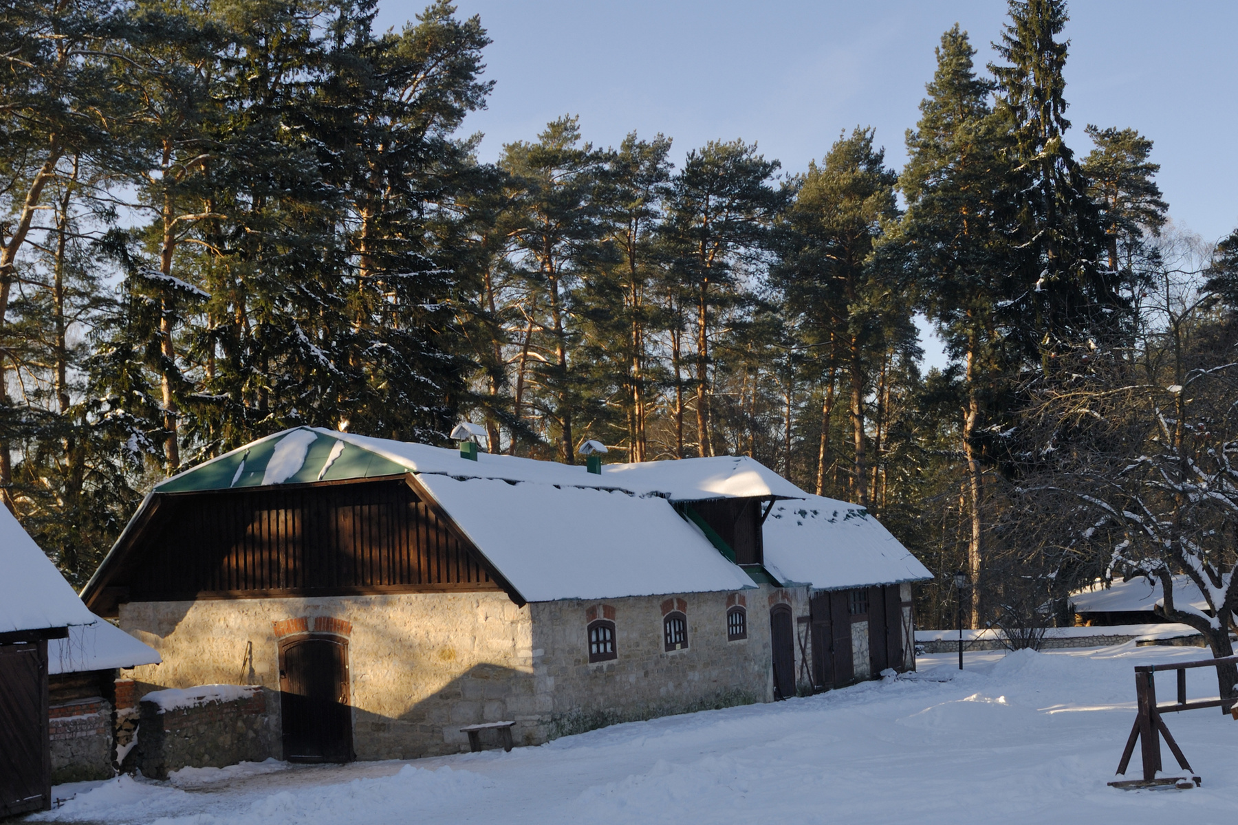 Зимой в Поленово Россия Тульская область Поленово усадьба зима