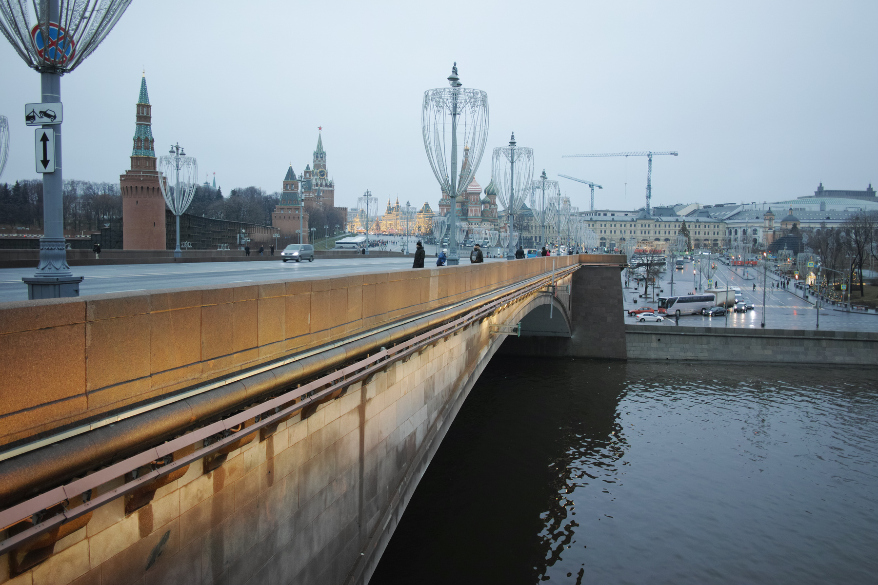 Большой Москворецкий мост город Москва река мост Большой Москворецкий