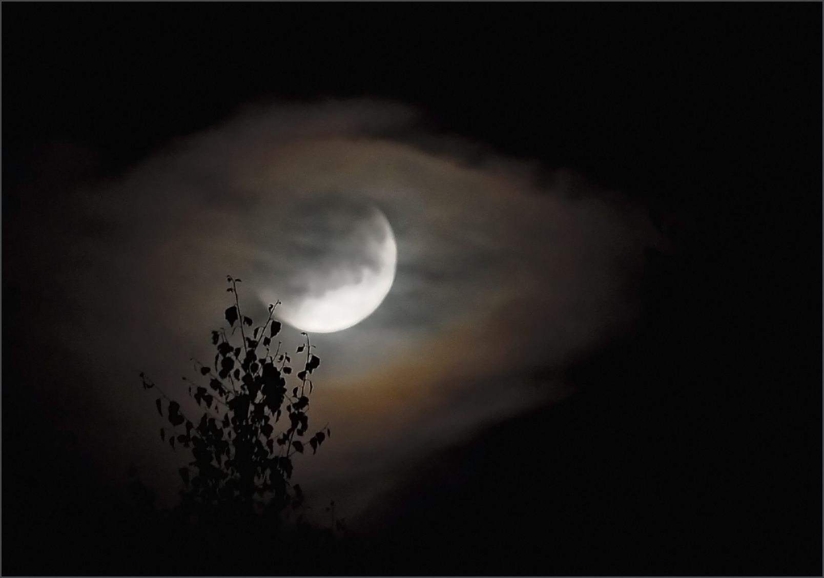 Лунное затмение 16 июля 2019 луна ночь Смоленск