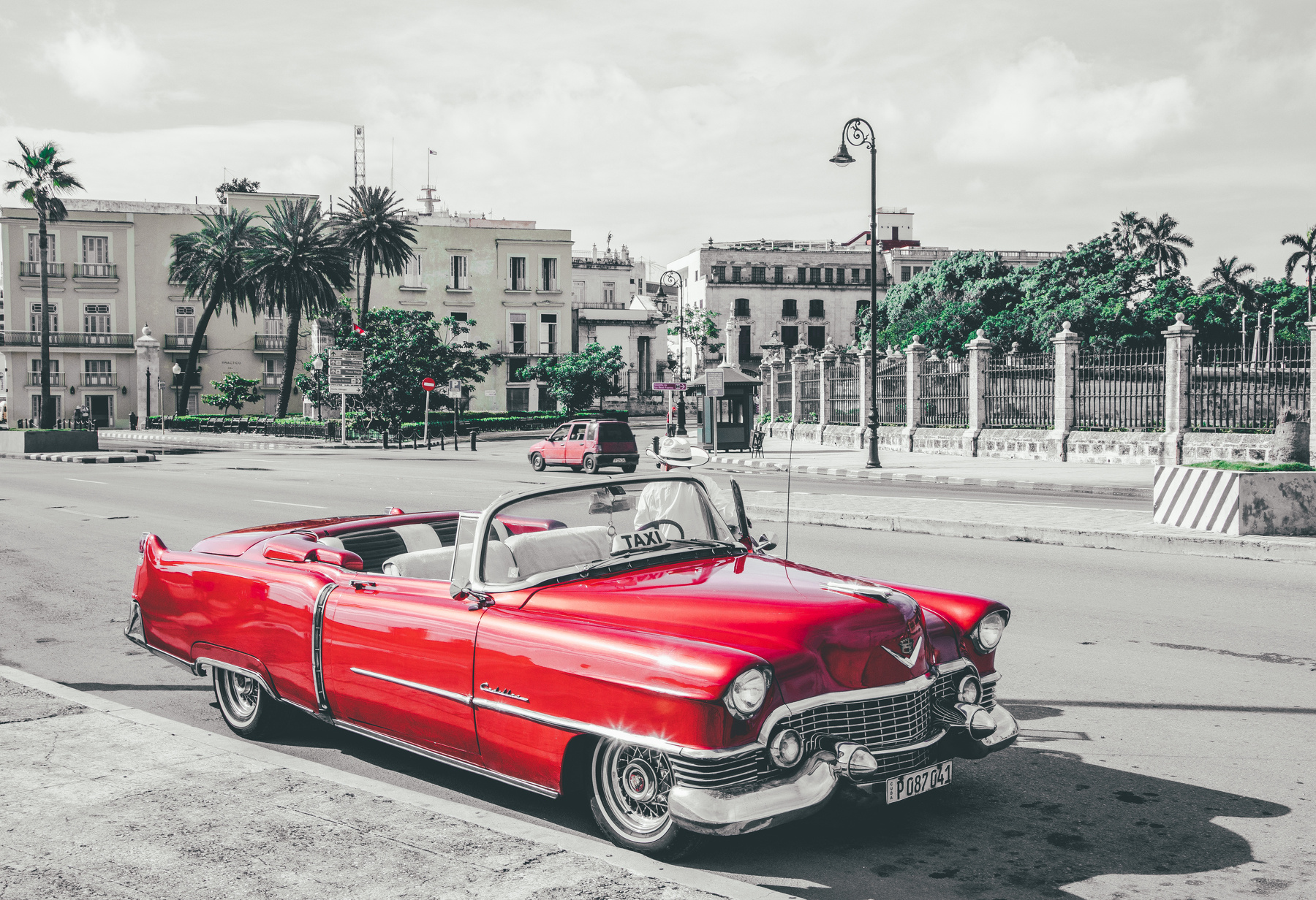Стильный таксист из Гаваны Гавана Куба Город