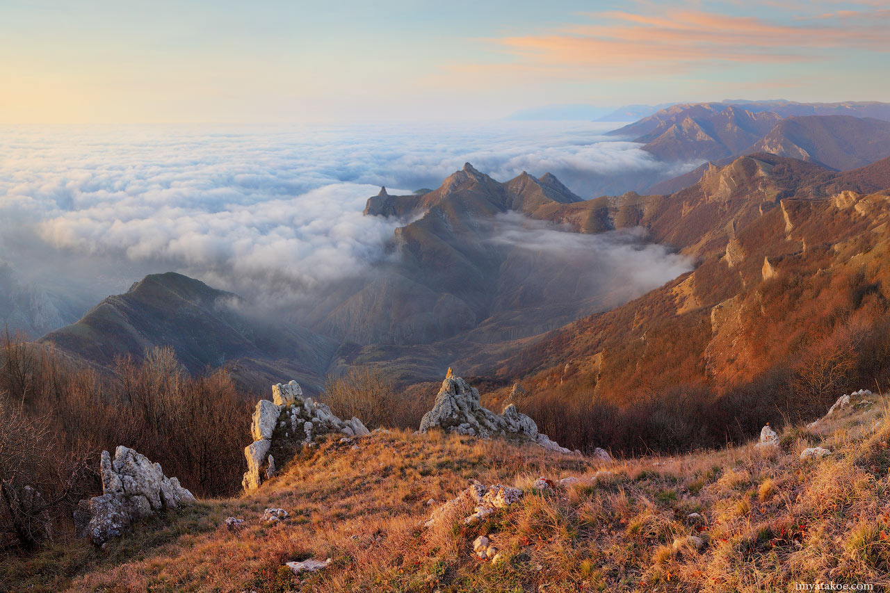 Утро в горах горы Крым рассвет фото Псар ва Михаила