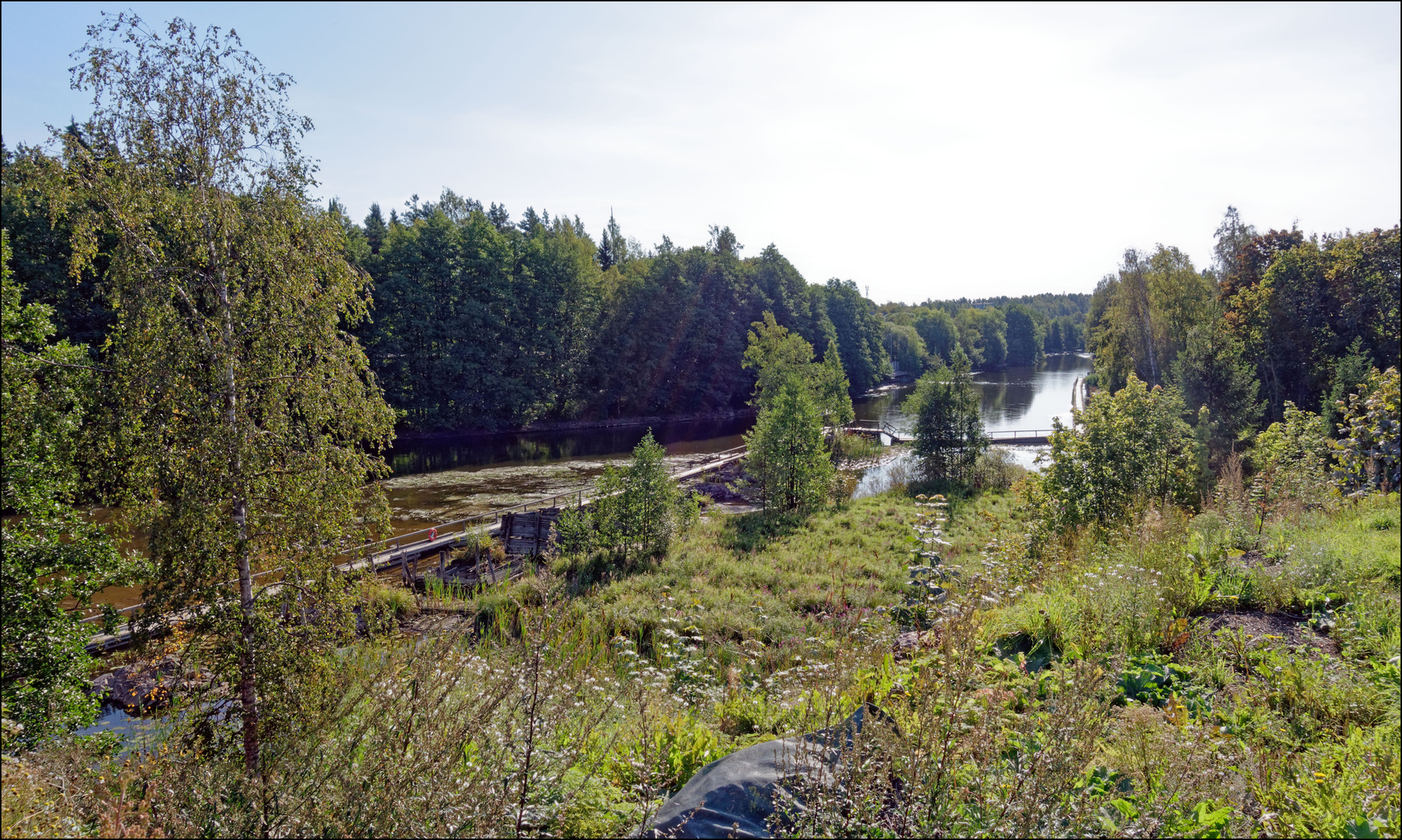 Река Кюмийоки - лососевая река Финляндия Котка Кюмийоки Коркеакоски