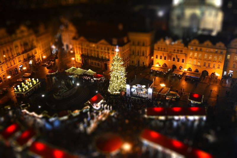 Рождественская Прага czech republic, prague, praha, город, европа, ночное фото, ночь, прага, путешествие, туризм, рождество