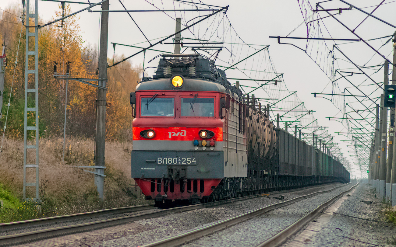 ВЛ80С-254 ВЛ80С-254 сев сжд жд транссиб поезд транспорт шекшема варакинский перегон локомотив электровоз