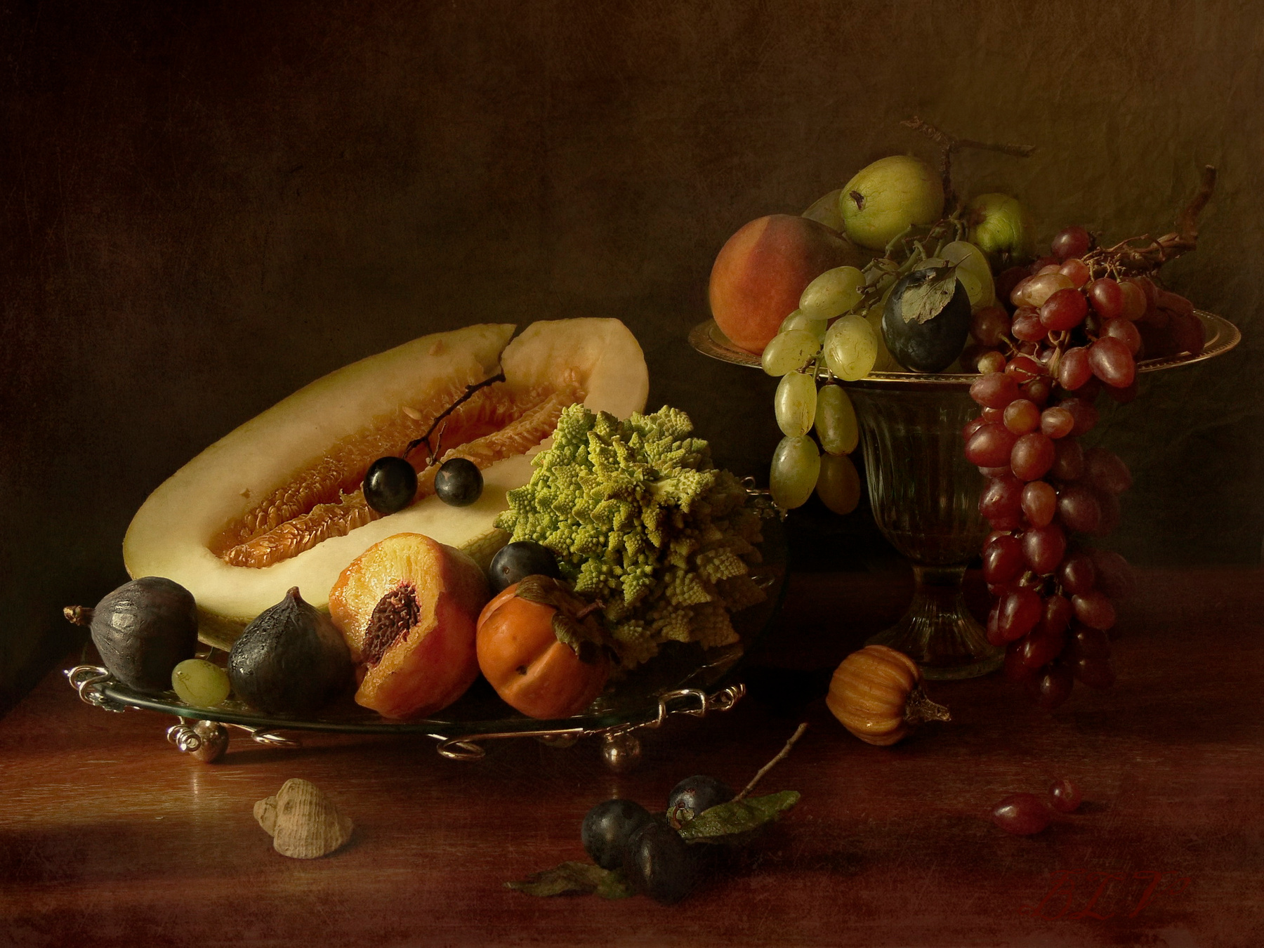 Завтрак с фруктами.. натюрморт фрукты сентябрь