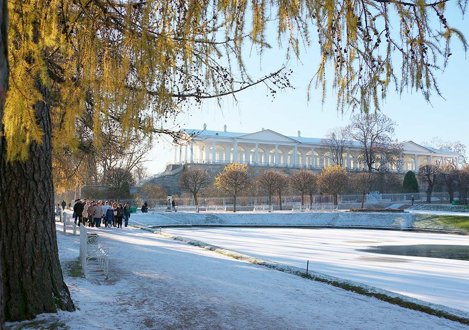 Первый снег в Царском селе Царское село Пушкин Санкт-Петербург парк