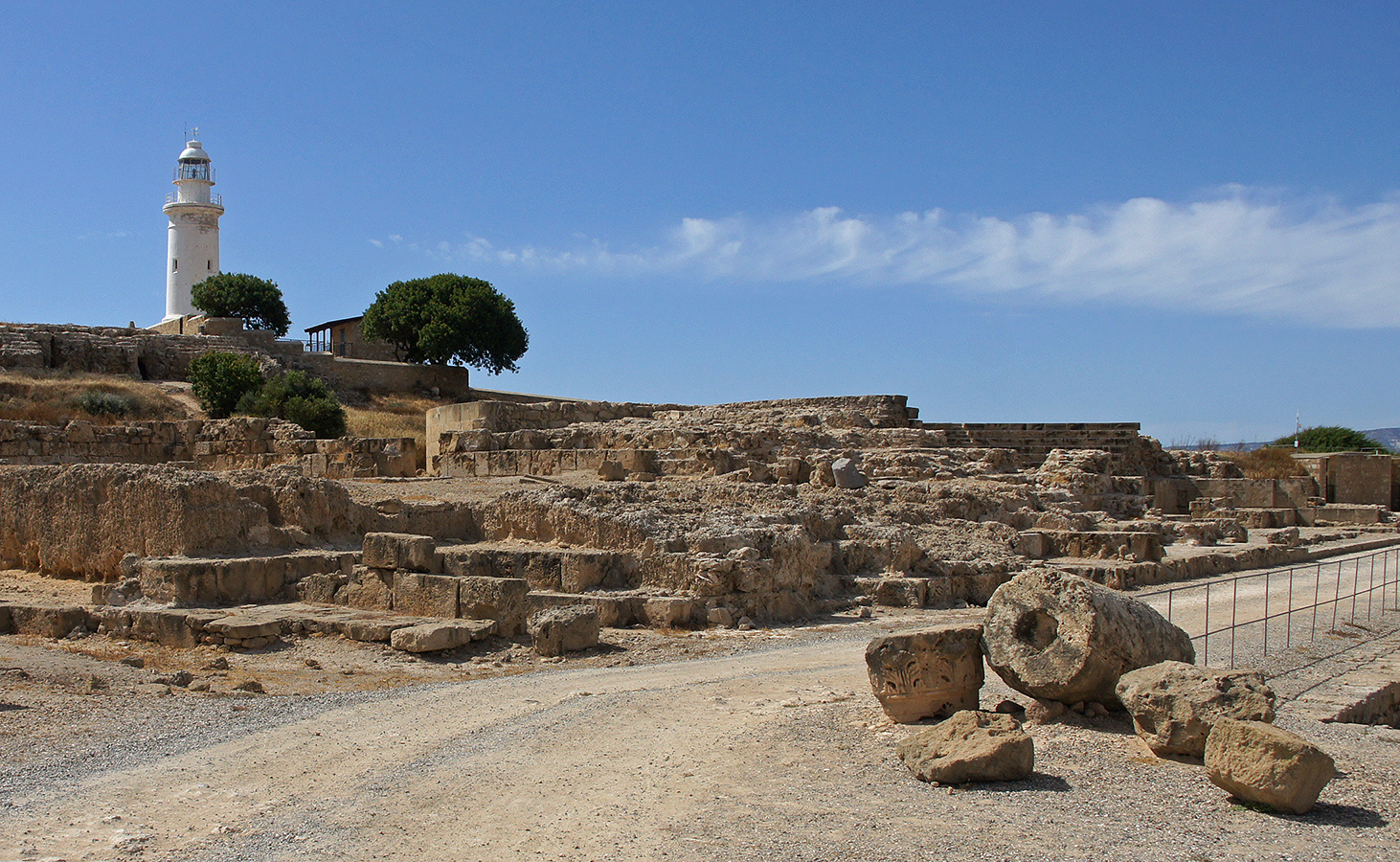 Взгляд в прошлое Кипр Пафос развалины маяк