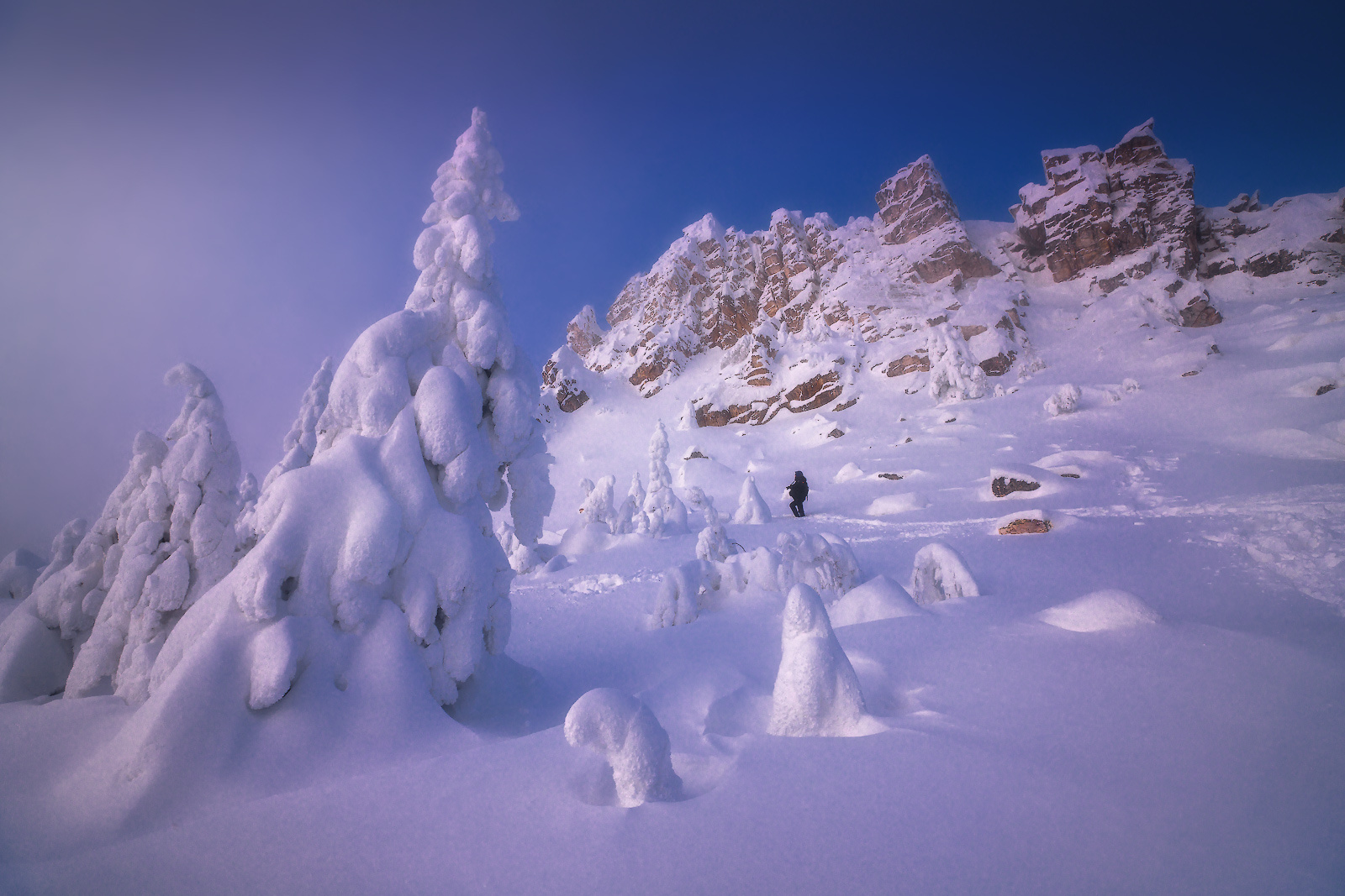 Фотограф Таганай зима горы лес урал