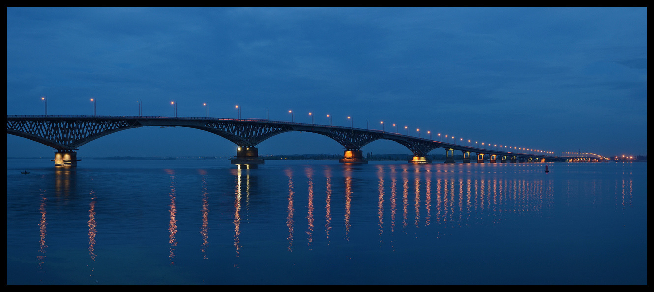Мост через Волгу Саратов Волга мост