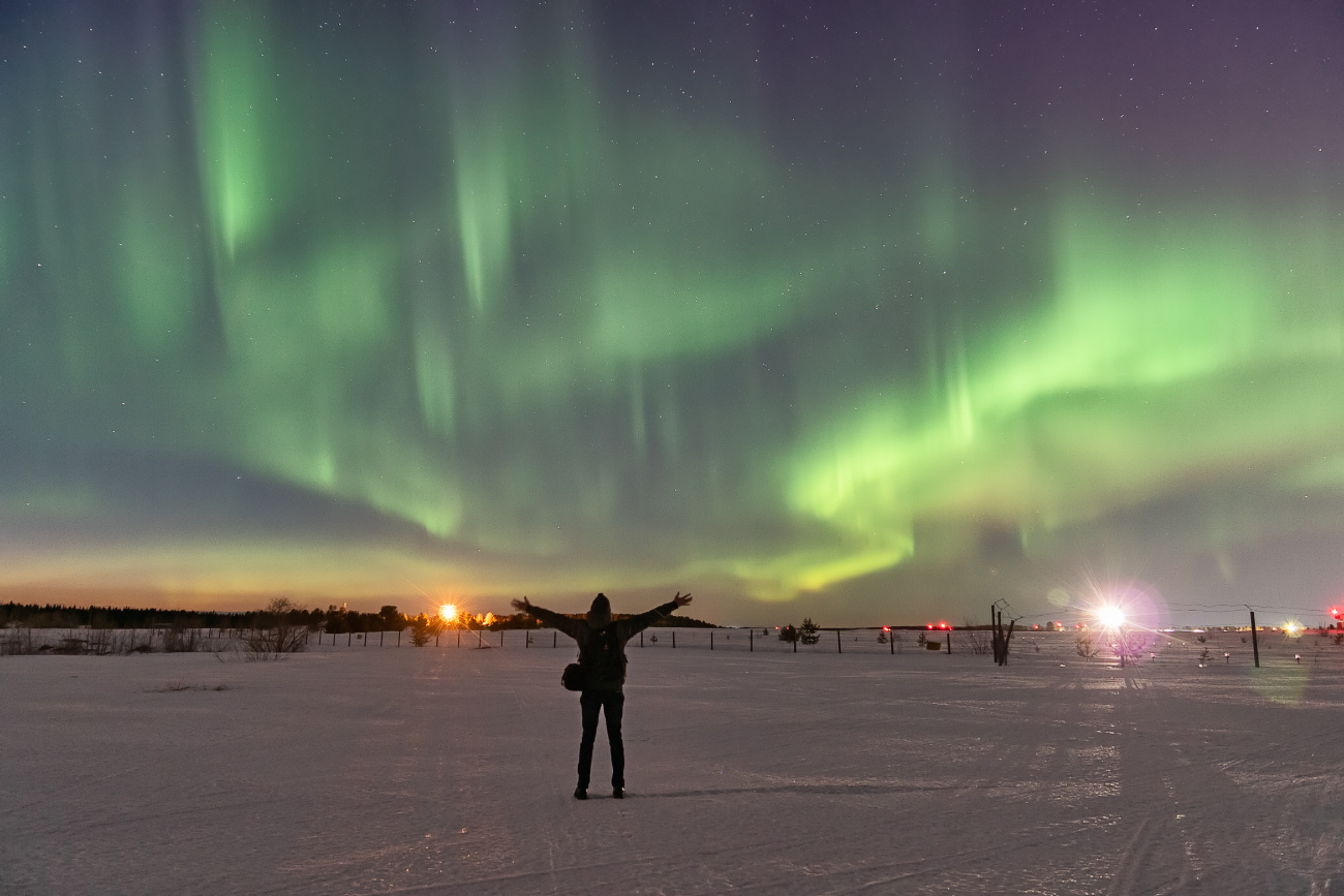 В объятиях Авроры Печора Коми Север Северное сияние Aurora