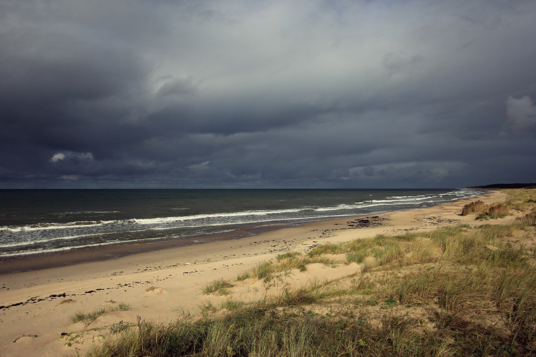 Дыхание моря. Jūrmalciems Latvia Балтийское море дюны берег вечер