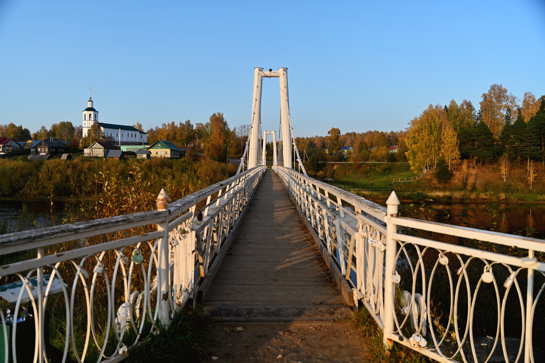 Мостик. мост река