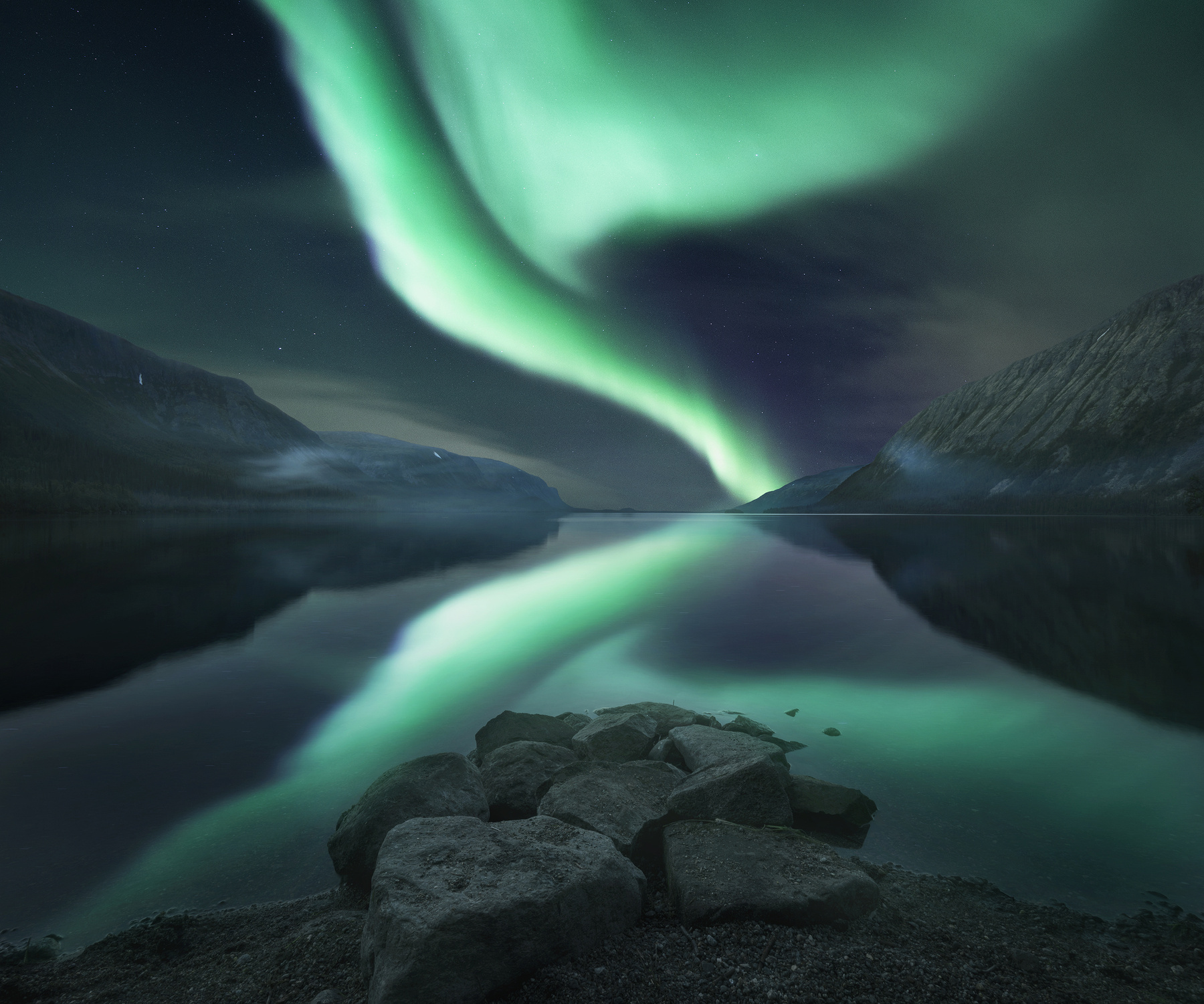 Geometry Aurora borealis Кольский полуостров Северное сияние Ловозерские тундры