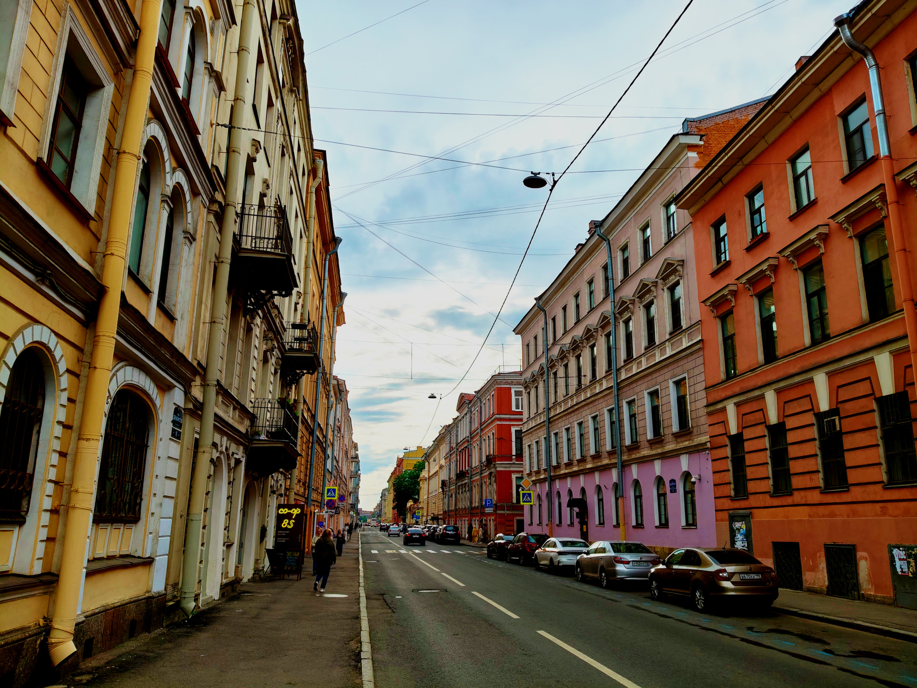 Цветные дома Питера улица Декабристов Санкт-Петербург город
