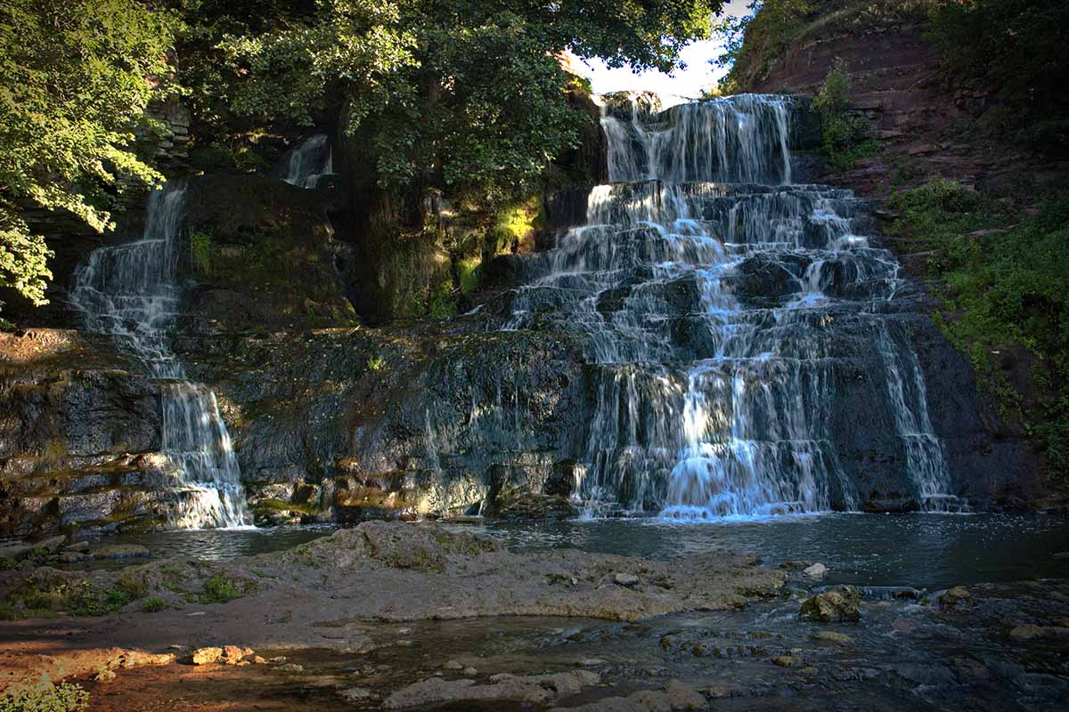 Джуринский водопад. природа водопад вид