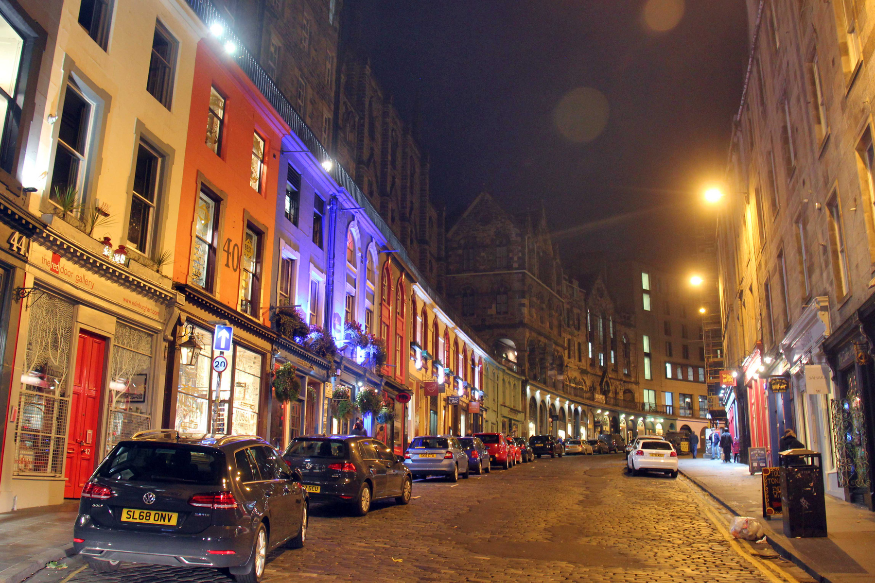 Кривой переулок Эдинбург Шотландия