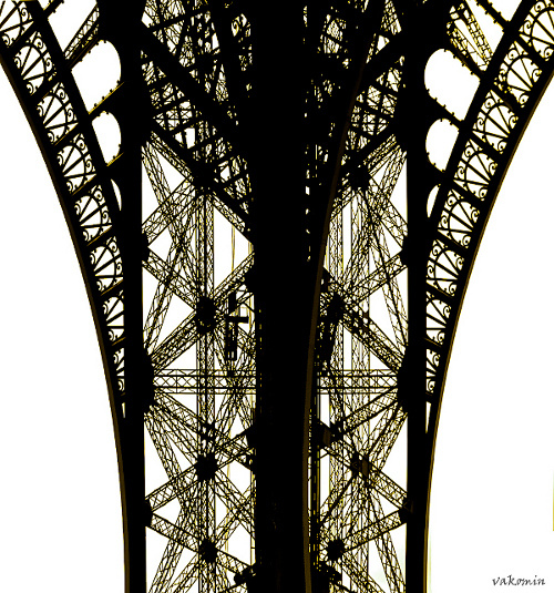 La Tour Eiffel 1 Париж  Paris La_Tour_Eiffel кружева узор vakomin