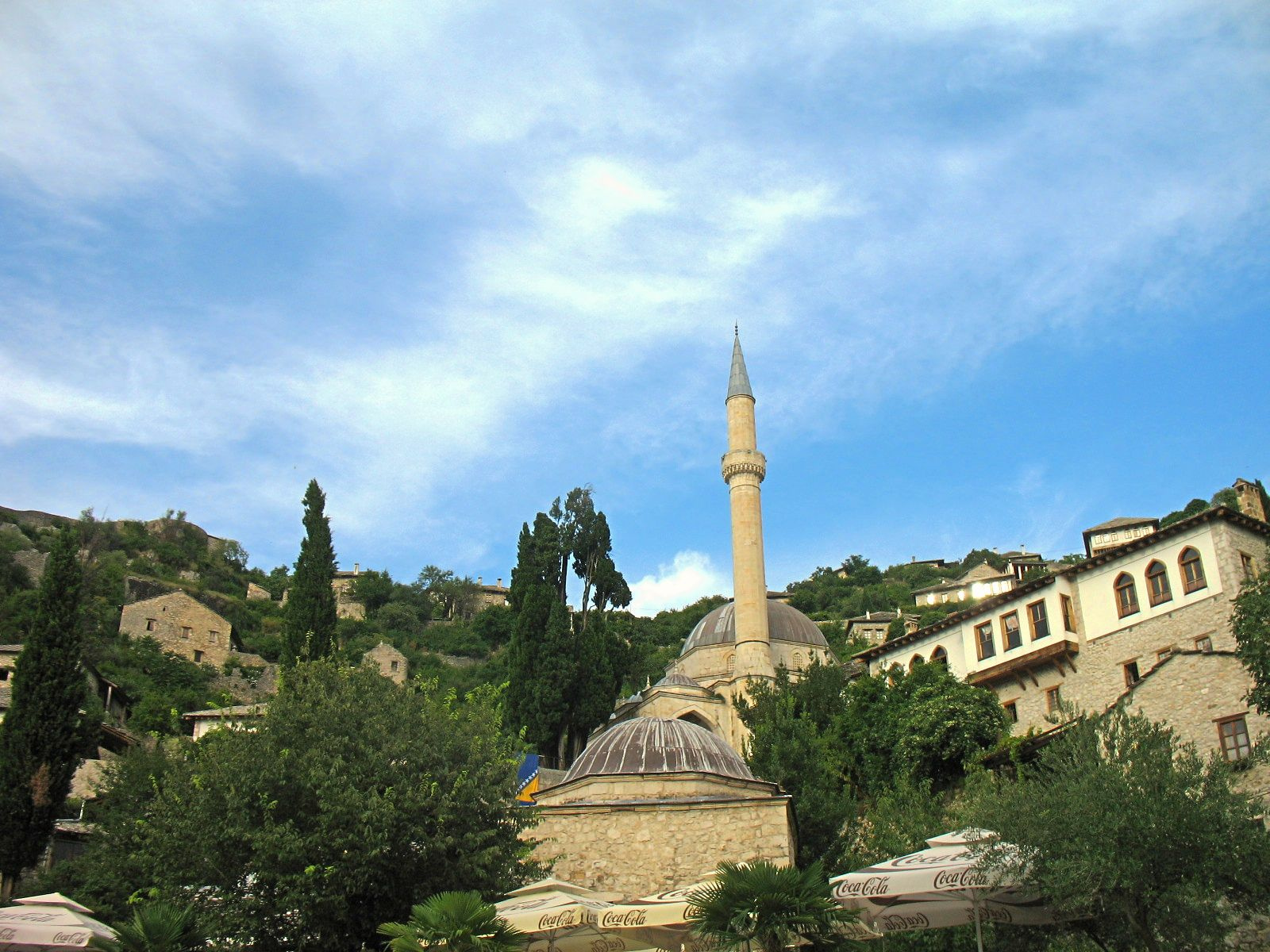 Мечеть. Bosna i Hercegovina Počitelj mosque Босния и Герцеговина Почитель Даджи-Алия мечеть война 1993 год лето ЮНЕСКО