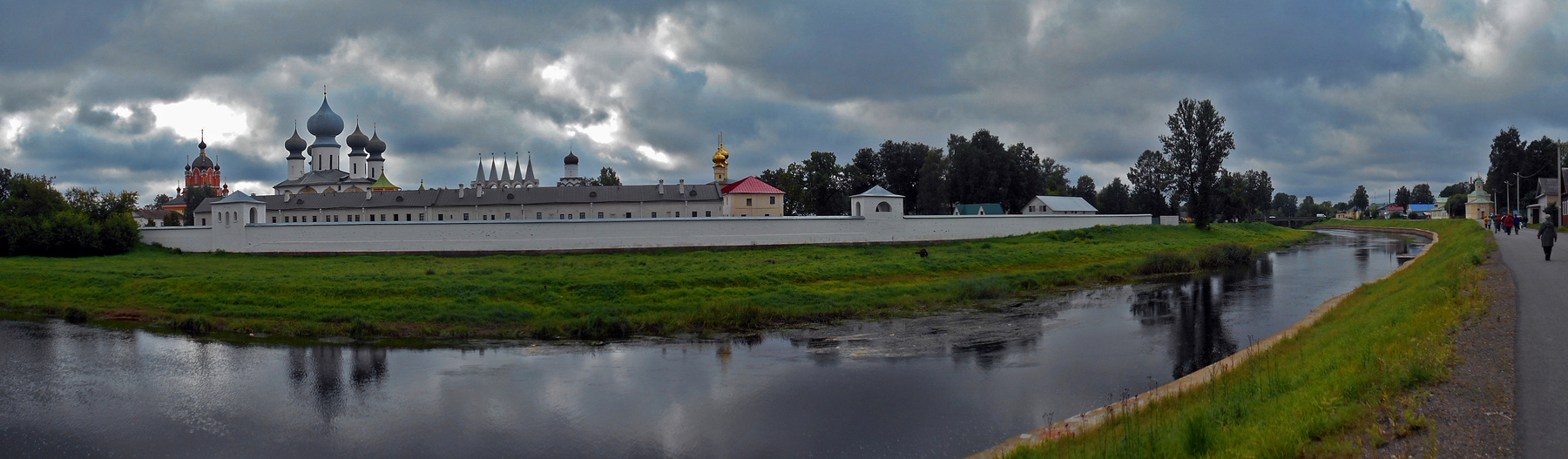 Тихвинский монастырь тихвин монастырь панорама река тихвинка