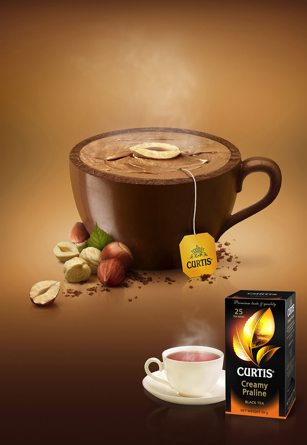 Curtis чай шоколад реклама