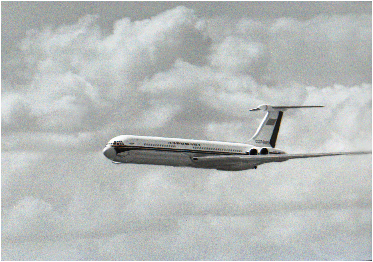 Ил-62 Ил-62 авиация самолет полет Домодедово 1967